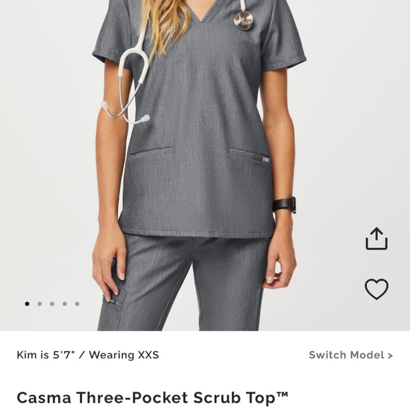 Figs Green Women's Top - Picture 5 of 5